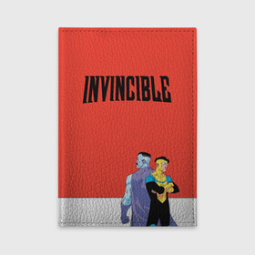 Обложка для автодокументов с принтом Invincible в Кировске, натуральная кожа |  размер 19,9*13 см; внутри 4 больших “конверта” для документов и один маленький отдел — туда идеально встанут права | allen | invincible | omni man | omniman | superhero | алиен | аллен | инвинсибл | неуязвимый | омнимэн | супергерои