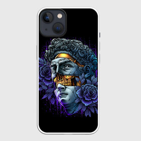 Чехол для iPhone 13 с принтом David Skull в Кировске,  |  | adam | david | italia | michelangelo | neon | roses | skull | античность | архитектор | век | давид | древность | италия | итальянский | картина | микеланджело | мыслитель | неон | поэт | роза | скульптор | скульптура | статуя