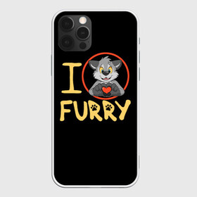 Чехол для iPhone 12 Pro Max с принтом I love furry в Кировске, Силикон |  | furry | i love furry | антропоморфные животные | волк | зверь | люди   животные | сердце | фурри | я люблю фурри