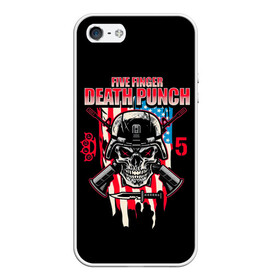 Чехол для iPhone 5/5S матовый с принтом 5FDP | Five Finger Death Punch в Кировске, Силикон | Область печати: задняя сторона чехла, без боковых панелей | Тематика изображения на принте: 5fdp | america | death | ffdp | finger | five | hard | metal | music | punch | rock | skull | states | united | usa | америка | метал | музыка | рок | сша | хард | череп