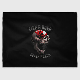 Плед 3D с принтом Five Finger Death Punch | 5FDP в Кировске, 100% полиэстер | закругленные углы, все края обработаны. Ткань не мнется и не растягивается | Тематика изображения на принте: 5fdp | america | death | ffdp | finger | five | hard | metal | music | punch | rock | skull | states | united | usa | америка | метал | музыка | рок | сша | хард | череп