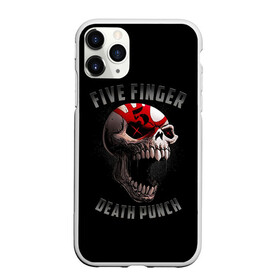 Чехол для iPhone 11 Pro матовый с принтом Five Finger Death Punch | 5FDP в Кировске, Силикон |  | Тематика изображения на принте: 5fdp | america | death | ffdp | finger | five | hard | metal | music | punch | rock | skull | states | united | usa | америка | метал | музыка | рок | сша | хард | череп