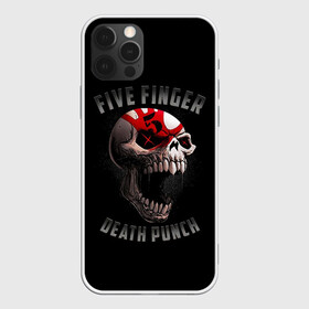 Чехол для iPhone 12 Pro Max с принтом Five Finger Death Punch | 5FDP в Кировске, Силикон |  | 5fdp | america | death | ffdp | finger | five | hard | metal | music | punch | rock | skull | states | united | usa | америка | метал | музыка | рок | сша | хард | череп