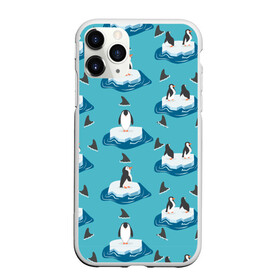 Чехол для iPhone 11 Pro матовый с принтом Пингвины в Кировске, Силикон |  | море | морские | океан | пингвин | пингвинчик | пингвины | плавники акул