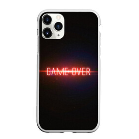 Чехол для iPhone 11 Pro Max матовый с принтом Game Over в Кировске, Силикон |  | game | game over | games | neon | orers | over | press | press start | starts | игра | игра окончена | конец | надписи | надпись | нажмите старт | неон | окончено | старт