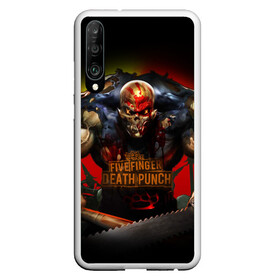 Чехол для Honor P30 с принтом Five Finger Death Punch Skull в Кировске, Силикон | Область печати: задняя сторона чехла, без боковых панелей | Тематика изображения на принте: album cover | art | butcher | dark art | ffdp | ffdp мерч | five finger death punch merch | five finger death punch мерч | got your six | heavy metal | skull | арт | иллюстрация | мясник | обложка альбома