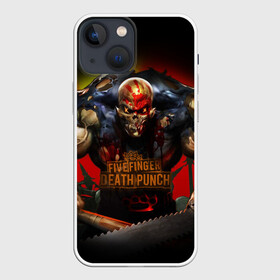 Чехол для iPhone 13 mini с принтом Five Finger Death Punch Skull в Кировске,  |  | album cover | art | butcher | dark art | ffdp | ffdp мерч | five finger death punch merch | five finger death punch мерч | got your six | heavy metal | skull | арт | иллюстрация | мясник | обложка альбома