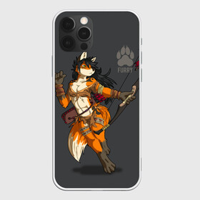 Чехол для iPhone 12 Pro Max с принтом Furry fox в Кировске, Силикон |  | furry | furry fox | амазонка | антропоморфное животное | воин | женщина | животные | зверь | лиса | лук | фурри | человек