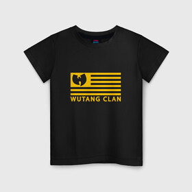 Детская футболка хлопок с принтом Wu-Tang Flag в Кировске, 100% хлопок | круглый вырез горловины, полуприлегающий силуэт, длина до линии бедер | Тематика изображения на принте: black | gza | hip hop | method man | music | new york | odb | old school | rap | rza | usa | wu tang | wu tang clan | аудио | винил | ву тэнг | граффити | диджей | кассета | микрофон | музыка | нью йорк | пластинка | рэп | рэпер | сша