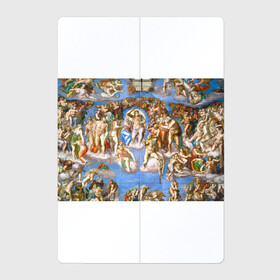 Магнитный плакат 2Х3 с принтом Микеланджело страшный суд в Кировске, Полимерный материал с магнитным слоем | 6 деталей размером 9*9 см | буонарроти | картина | микеланджело | последний | приговор | страшный | суд | фреска