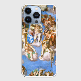 Чехол для iPhone 13 Pro с принтом Микеланджело страшный суд в Кировске,  |  | буонарроти | картина | микеланджело | последний | приговор | страшный | суд | фреска