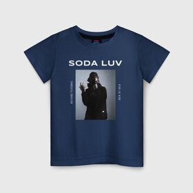 Детская футболка хлопок с принтом SODA LUV в Кировске, 100% хлопок | круглый вырез горловины, полуприлегающий силуэт, длина до линии бедер | luv | mayot | melon | music | og buda | seemee | soda | sodaluv | бигасс | коми | лав | лого | логотип | лув | мелон | сода