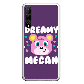 Чехол для Honor P30 с принтом Dreamy Megan в Кировске, Силикон | Область печати: задняя сторона чехла, без боковых панелей | Тематика изображения на принте: animal crossing | game | games | анимал | играб игры | изабель | кросинг | кроссинг | мистер ресетти | том нук | энимал