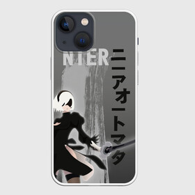 Чехол для iPhone 13 mini с принтом nier в Кировске,  |  | 2b | ahegao | anime | girl | nier automata | replicant | waifu | аниме | ахегао | нир автомата | отаку | охегао | тян | тяночка