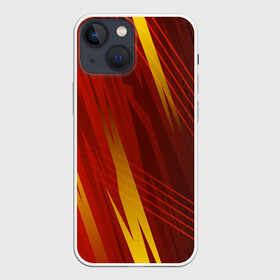 Чехол для iPhone 13 mini с принтом Red sport style в Кировске,  |  | Тематика изображения на принте: 3d | 3д | sport | абстракция | линии | паттерн | соты | спортивный стиль | текстуры