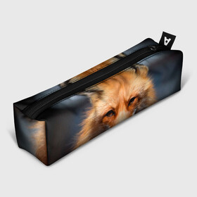 Пенал школьный 3D с принтом Хитрая лисица в Кировске, 100% полиэстер | плотная ткань, застежка на молнии | fox | foxy | животное | звери | лиса | лисенок | лисичка | милая | рыжая | фокс