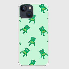 Чехол для iPhone 13 mini с принтом Froggy crossing в Кировске,  |  | Тематика изображения на принте: animal crossing | game | games | анимал | играб игры | изабель | кросинг | кроссинг | мистер ресетти | том нук | энимал