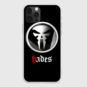 Чехол для iPhone 12 Pro с принтом Hades в Кировске, силикон | область печати: задняя сторона чехла, без боковых панелей | hades | roguelike | бесконечные круги ада | клыки | компьютерная игра | череп | эмблема