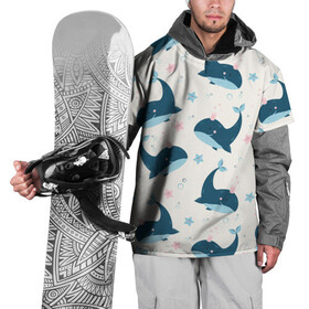 Накидка на куртку 3D с принтом Киты в Кировске, 100% полиэстер |  | Тематика изображения на принте: whale | белый кит | кит | киты | корабли | кораблики | маяк | морские | паттерн | синий кит | чайки