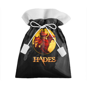 Подарочный 3D мешок с принтом Hades wolf в Кировске, 100% полиэстер | Размер: 29*39 см | hades | roguelike | бесконечные круги ада | волк | компьютерная игра | красный | трехглавый