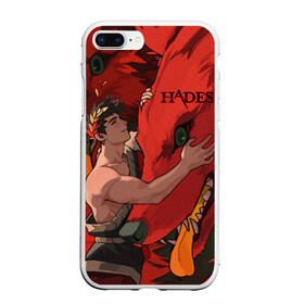 Чехол для iPhone 7Plus/8 Plus матовый с принтом Hades Zagreus в Кировске, Силикон | Область печати: задняя сторона чехла, без боковых панелей | hades | roguelike | zagreus | бесконечные круги ада | бог | волк | загрей | компьютерная игра | красный | мифология | сын аида | трехглавый