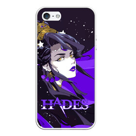 Чехол для iPhone 5/5S матовый с принтом Hades Nyx в Кировске, Силикон | Область печати: задняя сторона чехла, без боковых панелей | nyx | roguelike | бесконечные круги ада | звезды | компьютерная игра | космос | мифология | никс