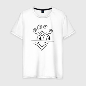 Мужская футболка хлопок с принтом Птица рисунок карнадашом в Кировске, 100% хлопок | прямой крой, круглый вырез горловины, длина до линии бедер, слегка спущенное плечо. | hand made | графика | карандаш | кудри | минимализм | птицы | рисунок | черно белый
