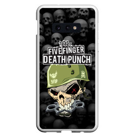 Чехол для Samsung S10E с принтом Five Finger Death Punch 5FDP (Z) в Кировске, Силикон | Область печати: задняя сторона чехла, без боковых панелей | Тематика изображения на принте: 5fdp | 5фдп | ffdp | five finger death punch | ivan moody | living the dream | zoltan bathory | альтернатива | грув метал | золтан батори | музыка | ню метал | рок | хард рок