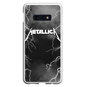 Чехол для Samsung S10E с принтом METALLICA РАЗРЯД МОЛНИИ в Кировске, Силикон | Область печати: задняя сторона чехла, без боковых панелей | metalica | metallica | группа | джеймс хэтфилд | кирк хэмметт | ларс ульрих | метал | металика | металлика | миталика | молния | музыка | разряд молнии | роберт трухильо | рок | трэш | трэшметал | хард | хеви