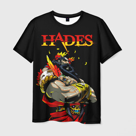 Мужская футболка 3D с принтом Hades в Кировске, 100% полиэфир | прямой крой, круглый вырез горловины, длина до линии бедер | hades | roguelike | аид | бесконечные круги ада | бог подземного мира | компьютерная игра | мифология
