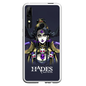 Чехол для Honor P Smart Z с принтом Hades Nyx в Кировске, Силикон | Область печати: задняя сторона чехла, без боковых панелей | nyx | roguelike | бесконечные круги ада | богиня ночи | звезды | компьютерная игра | космос | мифология | никс | ночь