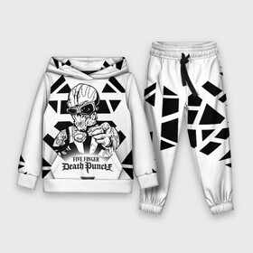 Детский костюм 3D (с толстовкой) с принтом Five Finger Death Punch в Кировске,  |  | 5fdp | cмертельный удар пятью пальцами | f8 рок | ffdp | five finger death punch | metal | rock | золтан батори | метал | музыка | рок группы | рокерские