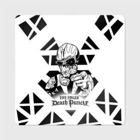 Магнит виниловый Квадрат с принтом Five Finger Death Punch в Кировске, полимерный материал с магнитным слоем | размер 9*9 см, закругленные углы | 5fdp | cмертельный удар пятью пальцами | f8 рок | ffdp | five finger death punch | metal | rock | золтан батори | метал | музыка | рок группы | рокерские
