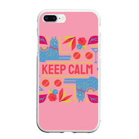 Чехол для iPhone 7Plus/8 Plus матовый с принтом Разноцветное вдохновение в Кировске, Силикон | Область печати: задняя сторона чехла, без боковых панелей | вишня | еда | животные | звери | очки | разноцветное | розовое | цветы