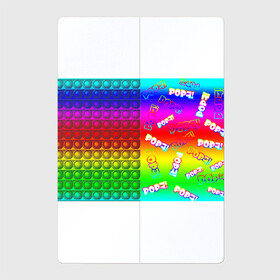 Магнитный плакат 2Х3 с принтом POP it! в Кировске, Полимерный материал с магнитным слоем | 6 деталей размером 9*9 см | Тематика изображения на принте: pop it | rainbow | simple dimple | toy | игрушка | поп ит | радуга | симпл димпл