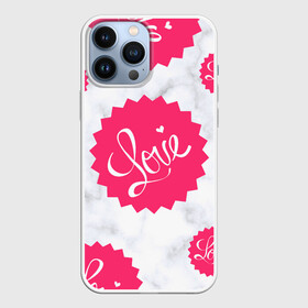 Чехол для iPhone 13 Pro Max с принтом Feel Love в Кировске,  |  | color | feellove | love | pink | любовь | многогранники