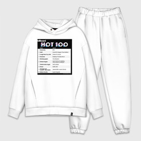 Мужской костюм хлопок OVERSIZE с принтом BTS DYNAMITE BILLBOARD HOT 100 в Кировске,  |  | Тематика изображения на принте: bbma | bts | dynamite | j hope | jimin | jin | jk | rm | suga | v | чарт топ