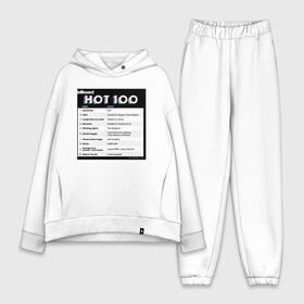 Женский костюм хлопок Oversize с принтом BTS DYNAMITE BILLBOARD HOT 100 в Кировске,  |  | bbma | bts | dynamite | j hope | jimin | jin | jk | rm | suga | v | чарт топ