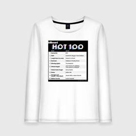 Женский лонгслив хлопок с принтом BTS DYNAMITE BILLBOARD HOT-100 в Кировске, 100% хлопок |  | bbma | bts | dynamite | j hope | jimin | jin | jk | rm | suga | v | чарт топ