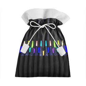 Подарочный 3D мешок с принтом Цветные Карандаши в Кировске, 100% полиэстер | Размер: 29*39 см | Тематика изображения на принте: colored | pencils | карандаши | мелки | цветные