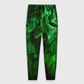 Мужские брюки 3D с принтом Кислотные разводы в Кировске, 100% полиэстер | манжеты по низу, эластичный пояс регулируется шнурком, по бокам два кармана без застежек, внутренняя часть кармана из мелкой сетки | Тематика изображения на принте: acid | green | зеленые | кислоты | разводы