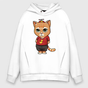 Мужское худи Oversize хлопок с принтом Street cat в Кировске, френч-терри — 70% хлопок, 30% полиэстер. Мягкий теплый начес внутри —100% хлопок | боковые карманы, эластичные манжеты и нижняя кромка, капюшон на магнитной кнопке | animal | cat | cute | kitty | meow | друг | животные | киска | китти | кот | котенок | котик | котэ | кошечка | кошка | лев | леопард | милый | мур | мяу | пантера | питомец | рысь | тигр