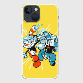 Чехол для iPhone 13 mini с принтом Cuphead bros в Кировске,  |  | arkade | cup head | cuphead | game | games | аркада | игра | игры | кап хэд | капхед | купа хэд | сгз руфв | сгзруфв | чашкоголовый