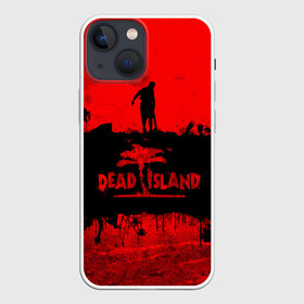 Чехол для iPhone 13 mini с принтом Island of blood в Кировске,  |  | Тематика изображения на принте: dead island | game | games | zombi | zomby | апокалепсис | апокалипсис | вуфв шыдфтв | дэд исланд | зомби | игра | игры | мертвый остров