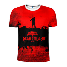 Мужская футболка 3D спортивная с принтом Island of blood в Кировске, 100% полиэстер с улучшенными характеристиками | приталенный силуэт, круглая горловина, широкие плечи, сужается к линии бедра | dead island | game | games | zombi | zomby | апокалепсис | апокалипсис | вуфв шыдфтв | дэд исланд | зомби | игра | игры | мертвый остров