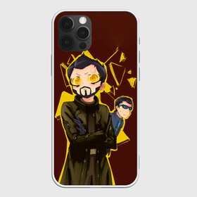 Чехол для iPhone 12 Pro с принтом Anime Adam Jensen в Кировске, силикон | область печати: задняя сторона чехла, без боковых панелей | Тематика изображения на принте: cyberpunk | deus ex | game | games | адам дженсен | будущее | деус екс | деус экс | игра | игры | киберпанк