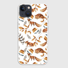 Чехол для iPhone 13 с принтом Лиса в Кировске,  |  | Тематика изображения на принте: лис | лиса | лиса гуляет | лиса спит | личика