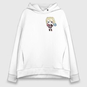 Женское худи Oversize хлопок с принтом Cute Anime Harley Quinn в Кировске, френч-терри — 70% хлопок, 30% полиэстер. Мягкий теплый начес внутри —100% хлопок | боковые карманы, эластичные манжеты и нижняя кромка, капюшон на магнитной кнопке | anime | anime dc | dc | dc comics | harleen | harleen quinzel | harley | harley quinn | аниме | аниме харли квинн | диси | комиксы диси | харли | харли квинн | харлин | харлин квинзель