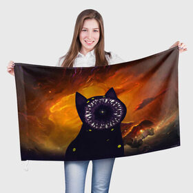 Флаг 3D с принтом Космический кот | Space Cat (Z) в Кировске, 100% полиэстер | плотность ткани — 95 г/м2, размер — 67 х 109 см. Принт наносится с одной стороны | cat | cats | colors | galaxy | meow | paints | space | star
nebula | абстракция | вселенная | галактика | звезда | звезды | космический | кот | котик | котики | коты | кошка | кошки | красивая кошка | краски | мяу | планеты
