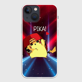 Чехол для iPhone 13 mini с принтом Пикачу в бейсболке в Кировске,  |  | anime | picachu | pikachu | аниме | милый | пика | пикачу | покебол | покемон